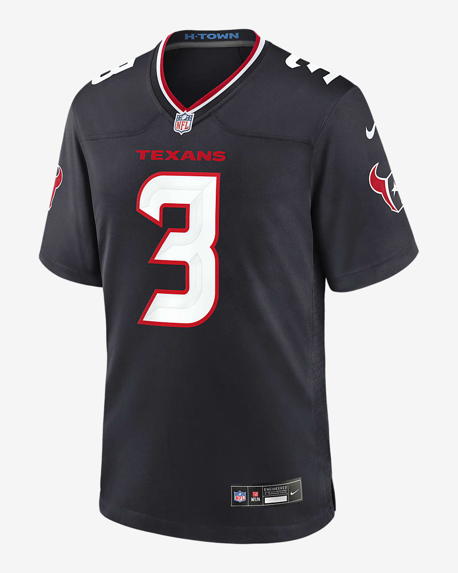 Jersey de fútbol americano Nike de la NFL Game para hombre Tank Dell